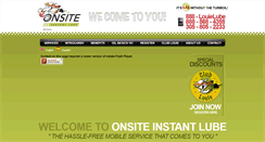 Desktop Screenshot of onsiteinstantlube.com